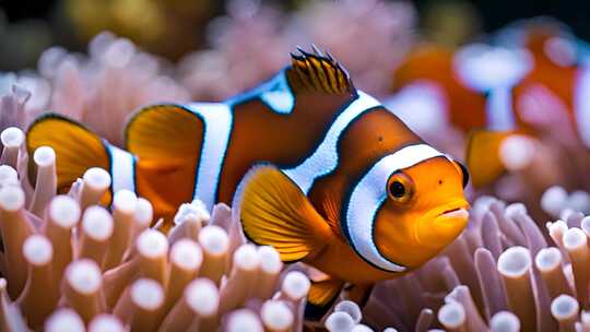 珊瑚礁里的小丑鱼