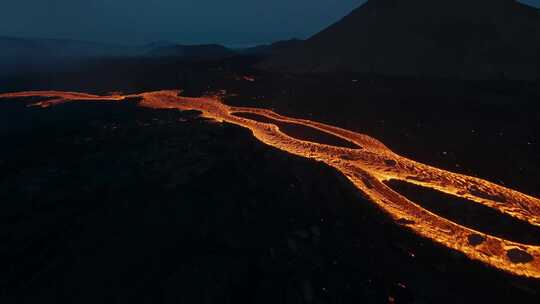 熔岩、火山、Fpv、无人机