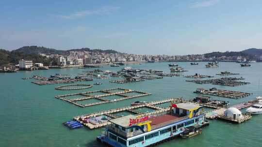 漳州市龙海区港尾镇浯屿岛海钓基地海景航拍