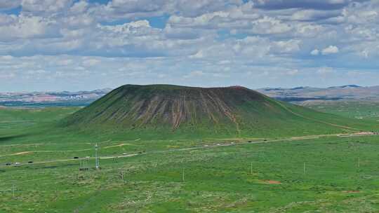 内蒙古乌兰哈达火山航拍