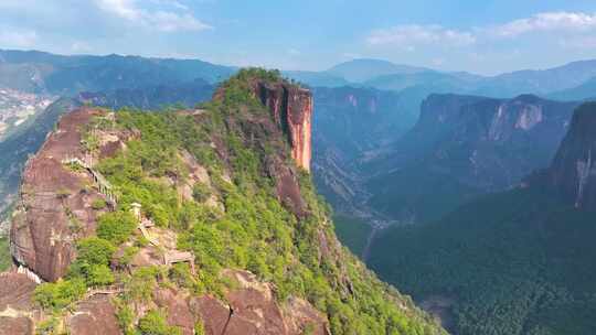 航拍丽江老君山