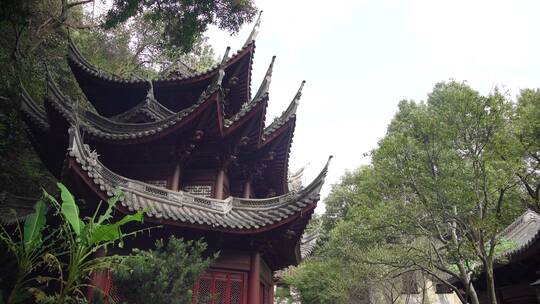 杭州飞来峰韬光寺建筑风景