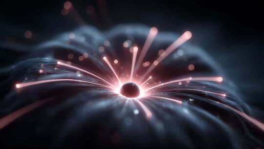 能量核心爆发光芒四射