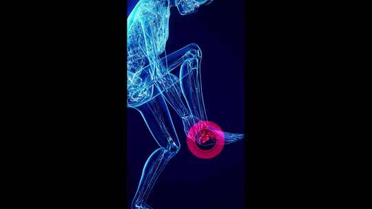 足底筋膜炎的概念垂直动画