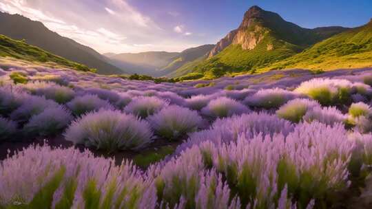 山间薰衣草花海景观