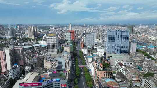 广西玉林大景玉林城市风光航拍