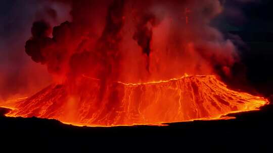 合集火山喷发多角度