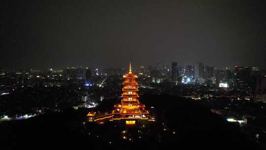 广东佛山地标魁星阁夜景