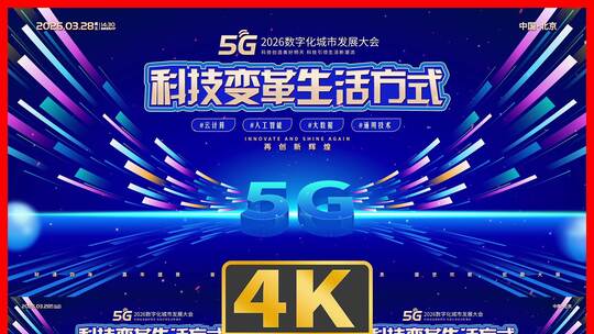 数字化科技峰会商务展板主kv