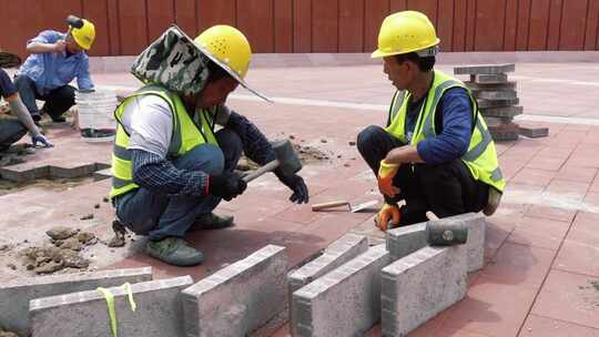 （合辑）各种市政道路修路施工现场镜头