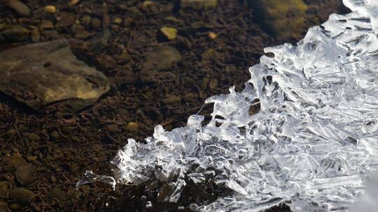 冰雪消融春天来了流水潺潺