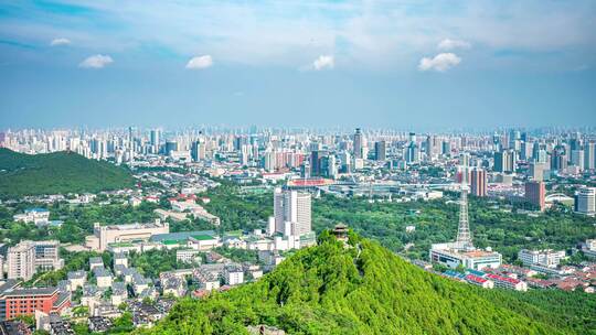 济南千佛山顶俯视市区延时8K