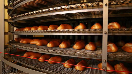面包生产工厂里的点心视频素材模板下载