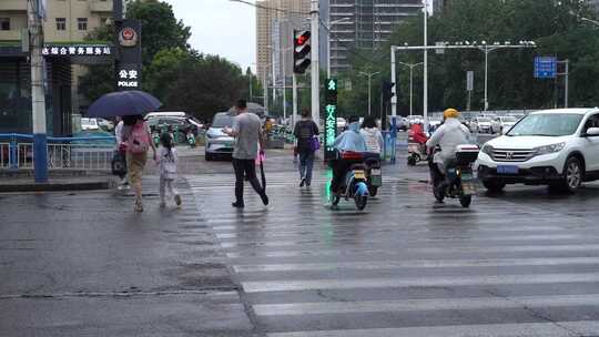 雨天 下雨 城市风光 写意 台风 雨中景色