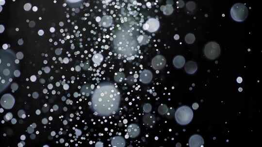 黑色背景粒子特效画面