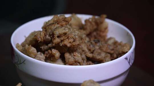 做饭椒盐蘑菇餐饮晚饭午饭炸货饮食餐饮美食