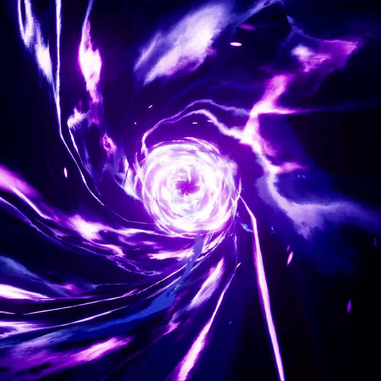 紫色粒子光效隧道背景素材