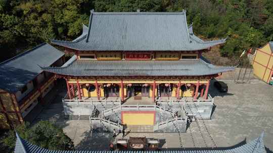 秋日的芜湖浮山寺古银杏风光