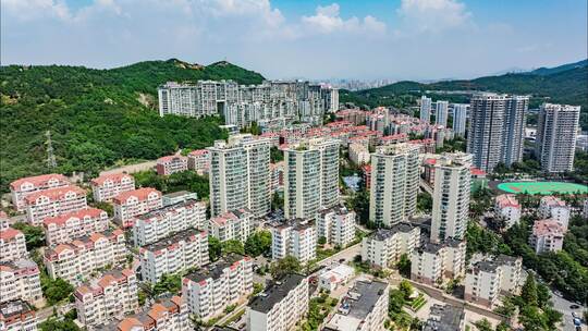 航拍延时-金门路街道天山社区