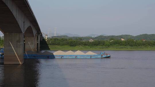 湘江运输船通过合集视频素材模板下载