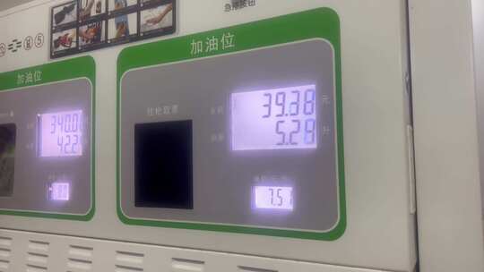 加油 油价 加油机 数字跳动 油表 油表数字