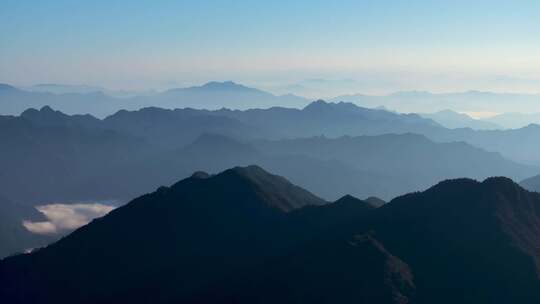 江南高山群山晨曦云海云雾浙江丽水松阳风光