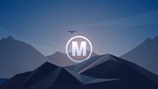 山脉山岳山显示企业公司组织logo标志标识AE模板
