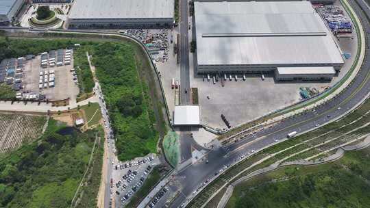 深圳深汕比亚迪汽车工业园小漠整车园航拍