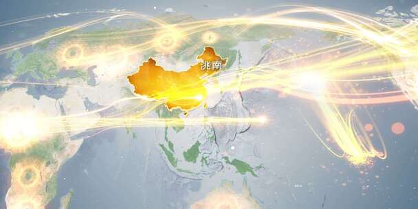 白城洮南市地图辐射到世界覆盖全球连线 13