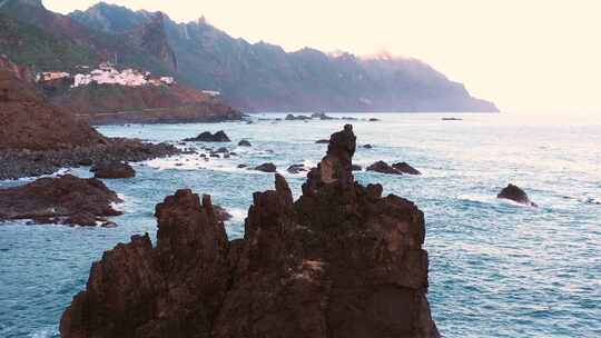 Benijo Beach，特内里费岛，加