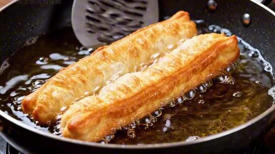 炸油条早餐油条制作油炸食品面食小吃