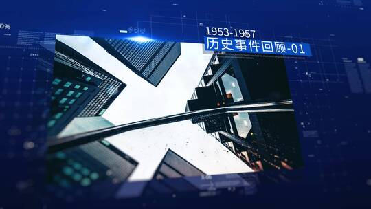 科技图文图片文字多图文历史大事件AE模板AE视频素材教程下载