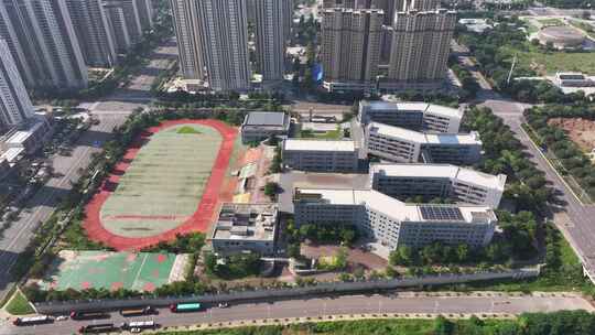 三门峡市伯阳学校 教育 校园 教学楼 操场