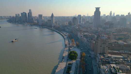 上海外滩乍浦路桥黄浦江苏州河陆家嘴风景