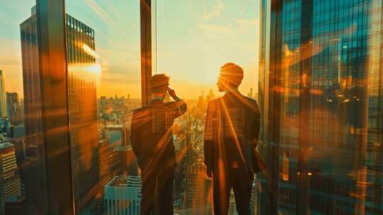 【4k】务洽谈商务合作商务谈判会议商务人士