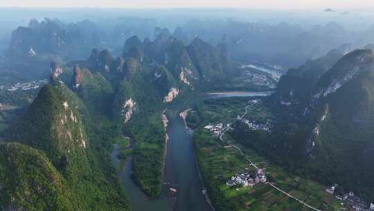 桂林山水漓江晨曦