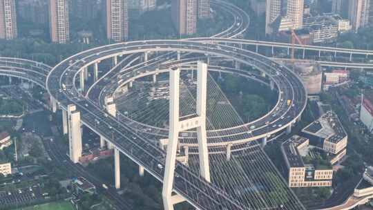 南浦大桥 上海交通 繁忙 高架 道路