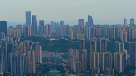 重庆鸿恩寺阁楼航拍