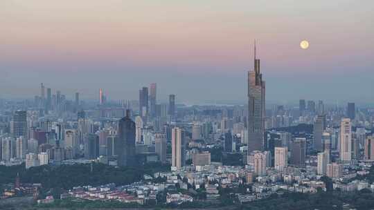 南京玄武区大景南京大景紫峰大厦航拍