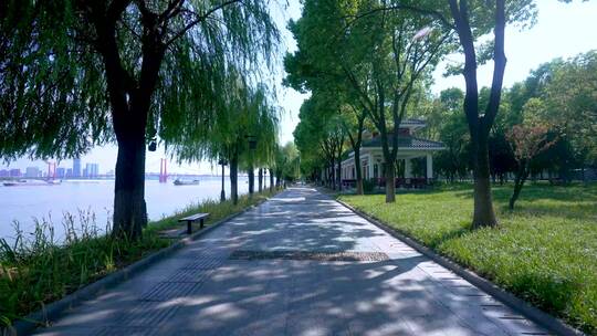 湖北武汉汉阳江滩公园风光4K视频合集