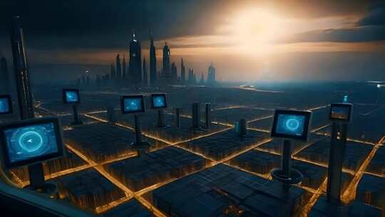 未来主义科幻城市