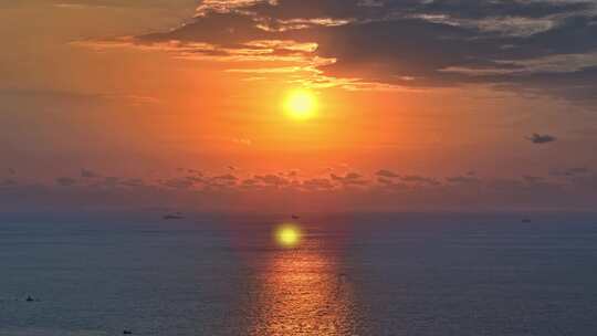 大海日出青岛日出海上日出