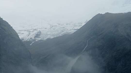 喜马拉雅山，山脉，风景，薄雾