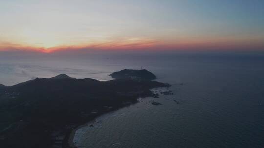 文昌山海天海岸线日出朝阳海平面空镜视频素材模板下载