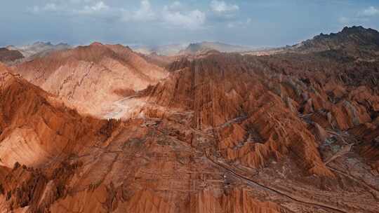 新疆独库公路红山石林视频素材模板下载