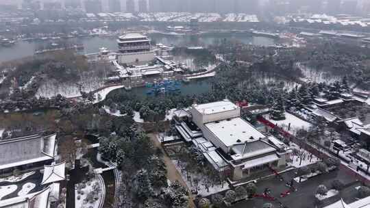 西安大唐芙蓉园雪景