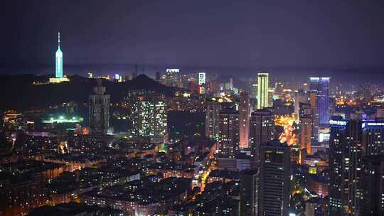 唯美霓虹灯 美丽夜景 车流街景