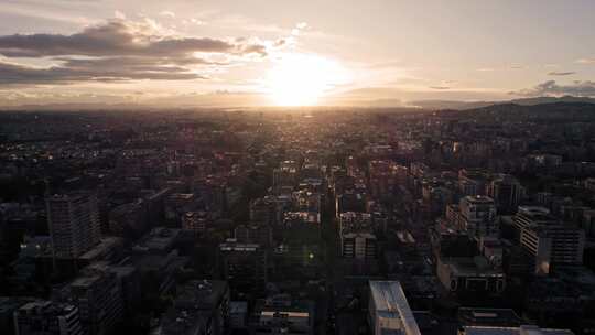 波哥大市日落4k