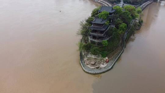 航拍衡阳地标建筑