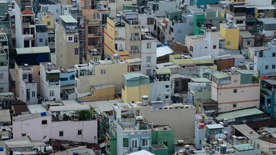 城市建筑日间俯瞰